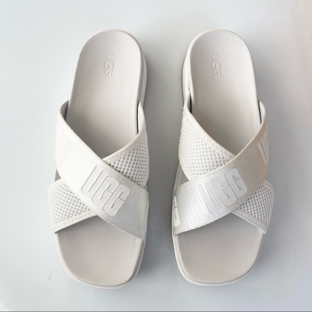 ❌SOLD❌ UGG Emily Women's Platform Slide Sandal Size 7.5 WHITE NWOB